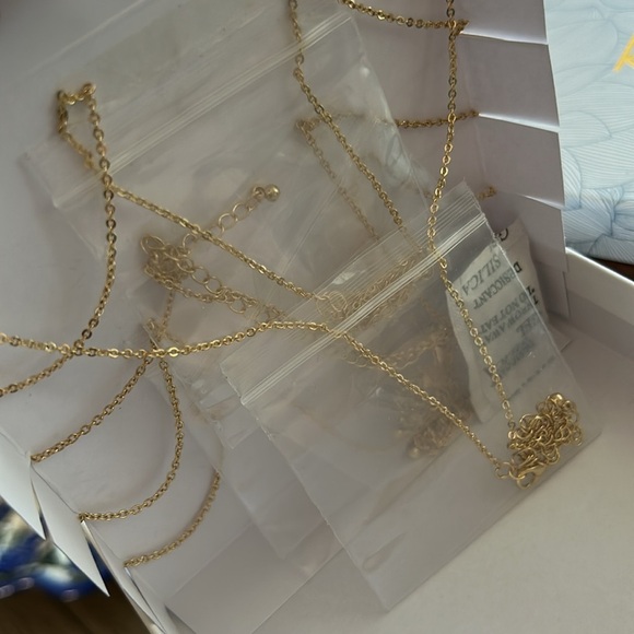 Kevia Blue Ombre Stone & Pave Necklace Set - Picture 4 of 5